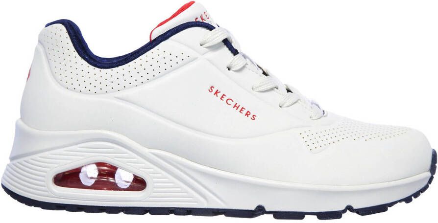 Skechers Lage Sneakers Uno Stand On Air 73690-WNVR White Navy RED