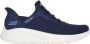 Skechers Slip-ins: Bobs Sport Squad dames sneakers blauw Extra comfort Memory Foam - Thumbnail 2