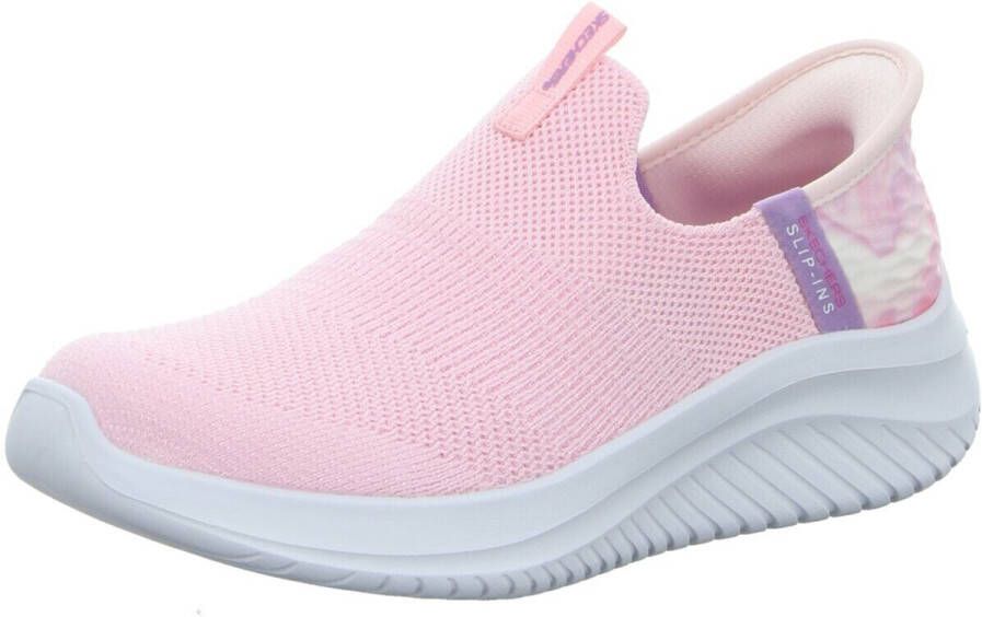 Skechers Slip On Ultra Flex Sneakers roze Textiel Dames - Foto 3
