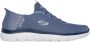 Skechers Handsfree Slip-in heren sneakers blauw Extra comfort Memory Foam - Thumbnail 11