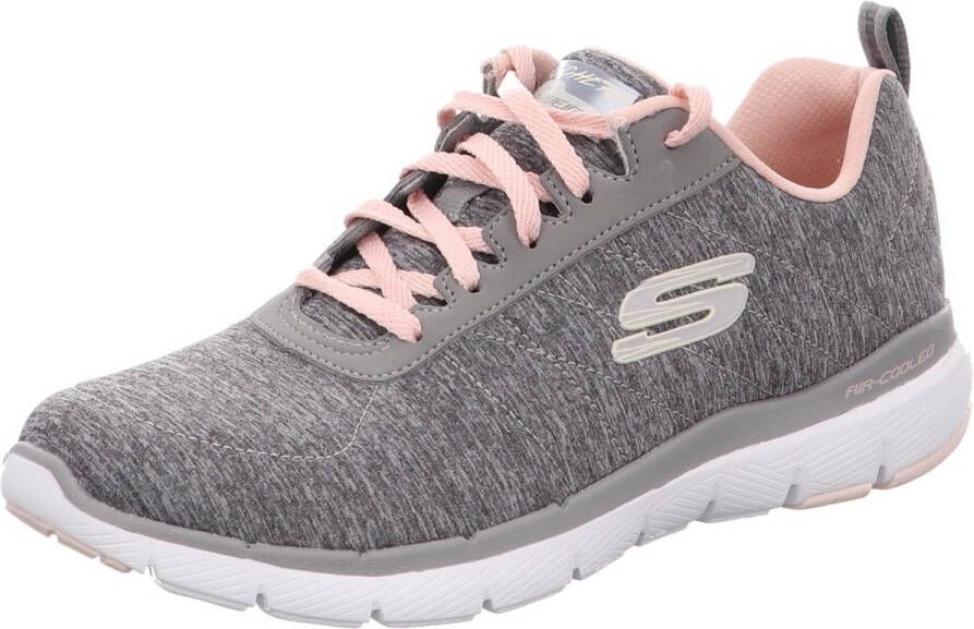 Skechers Flex Appeal 3.0-Insiders Sneakers Dames Grey Light Pink