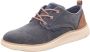 Skechers Vintage Gewassen Canvas en Suède Oxford Sneaker Blue Heren - Thumbnail 4