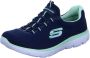 Skechers Summits dames sneakers Blauw - Thumbnail 3