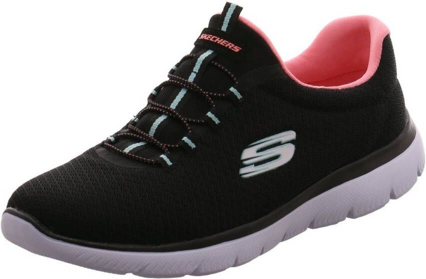 Skechers Summits 12980 BKPK Vrouwen Zwart Sneakers