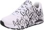Skechers Sneakers met sleehak UNO-SPREAD THE LOVE Vrijetijdsschoen lage schoen veterschoen met coole graffiti-print - Thumbnail 15