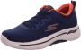 Skechers Go Walk Arch Fit-Clinton 216254-NVY Mannen Marineblauw Sneakers - Thumbnail 2
