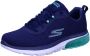 Skechers Go Walk Air 2.0-Dynamic Virtue 124354-NVTQ Vrouwen Marineblauw Sneakers - Thumbnail 2