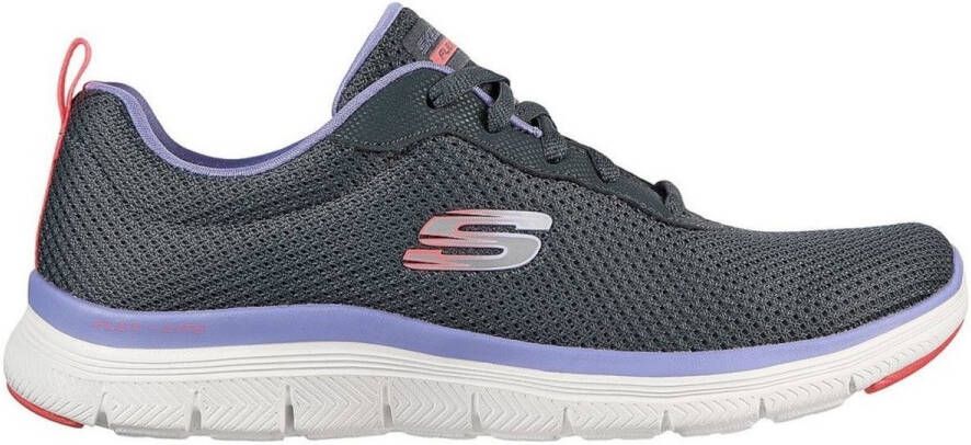 Skechers Flex Appeal 4.0 Sneakers Charcoal Mesh Lavender Trim Dames - Foto 2