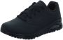 Skechers Work Relaxed Fit Uno Slipresistant Sutal sneaker Black Heren - Thumbnail 2