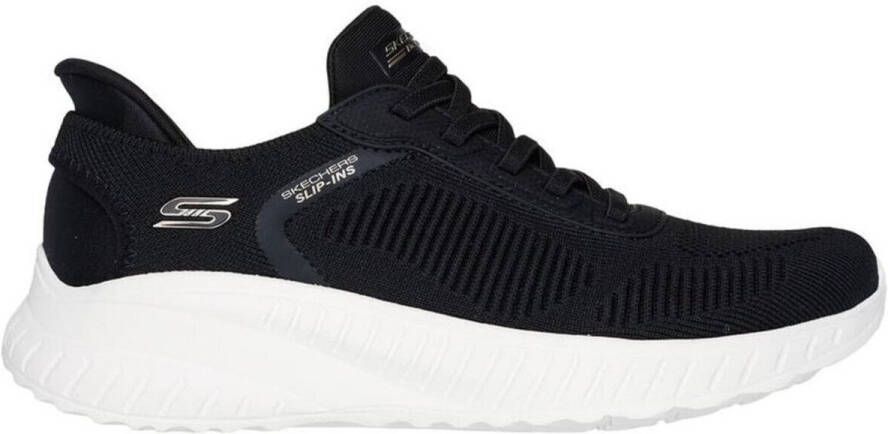 Skechers Slip-on sneakers BOBS SQUAD CHAOS-CURRENT MUSE slippers vrijetijdsschoen in vegan uitvoering