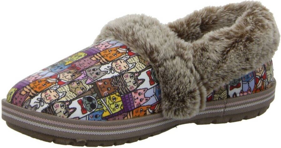 Skechers Pantoffels TOO COZY CHIC CAT Huisschoen met grappige kattenprint - Foto 11