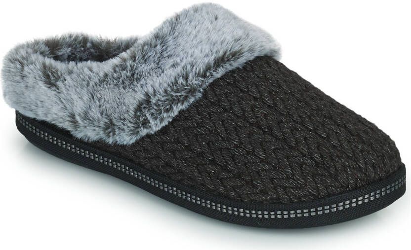 Skechers COZY CAMPFIRE COZY TIMES dames pantoffels Zwart - Foto 4