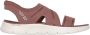 Skechers Slip-ins Go Walk Flex Zandal-Enticing Dames Sandalen Bruin - Thumbnail 2