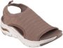 Skechers Stijlvolle Platte Sandalen voor Vrouwen Brown Dames - Thumbnail 4