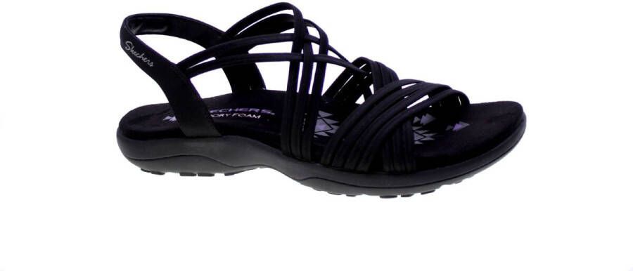 Skechers Reggae Slim Sunnyside 163185-BBK Vrouwen Zwart Sandalen - Foto 2