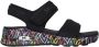 Skechers Arya Slip-ins Sandalen zwart Textiel Dames - Thumbnail 3