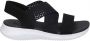 Skechers Yoga Foam Platform Sandals Zwart Dames - Thumbnail 2