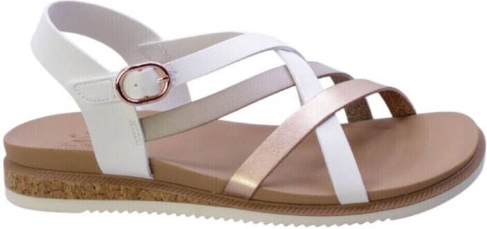 Skechers Desert Kiss Low Peak Rank Dames Sandalen Wit - Foto 3