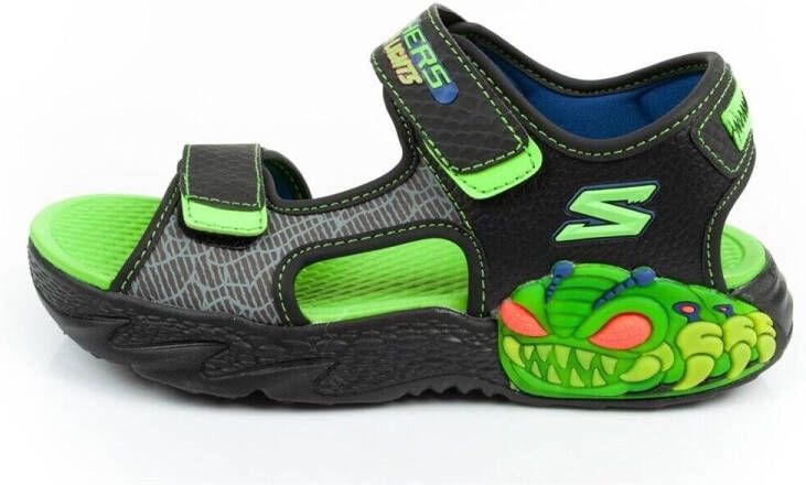 Skechers Sandalen Creature Splash 400614L BKLM Zwart Groen - Foto 3