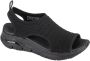 Skechers Arch Fit Darling Days Dames Sandalen Zwart - Thumbnail 4