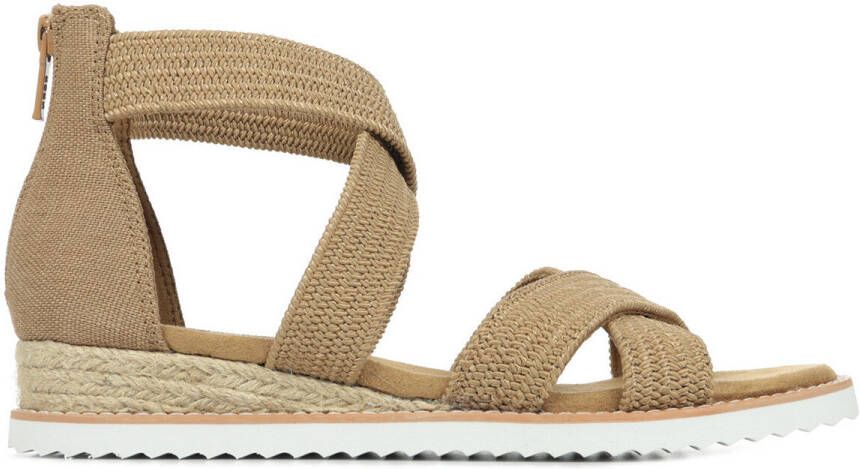Skechers Sandalen DESERT KISS- zomerschoen sandaal keilhak met hielrits - Foto 7