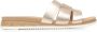 Skechers Desert Kiss Low Peak Look Dames Slippers Goud - Thumbnail 3