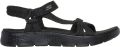 Skechers Sandalen GO WALK FLEX SANDAL-SUBLIME-X zomerschoen sandaal klittenbandschoen met goga mat voetbed - Zwart