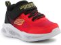 Skechers Meteor-Lights Krendox 401495N-RDBK voor een jongen Rood Sneakers Sportschoenen - Thumbnail 5