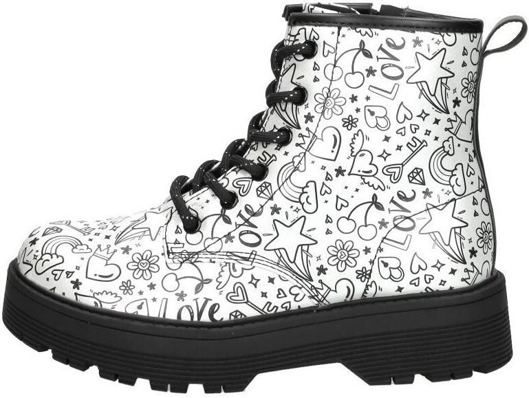 Skechers Gravlen Hi Doodle Down Meisjes Laarzen Zilver - Foto 9