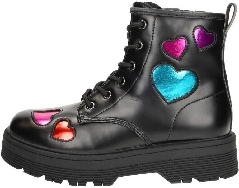 Skechers Gravlen Hi Metallic Heart Meisjes Laarzen Zwart - Foto 9
