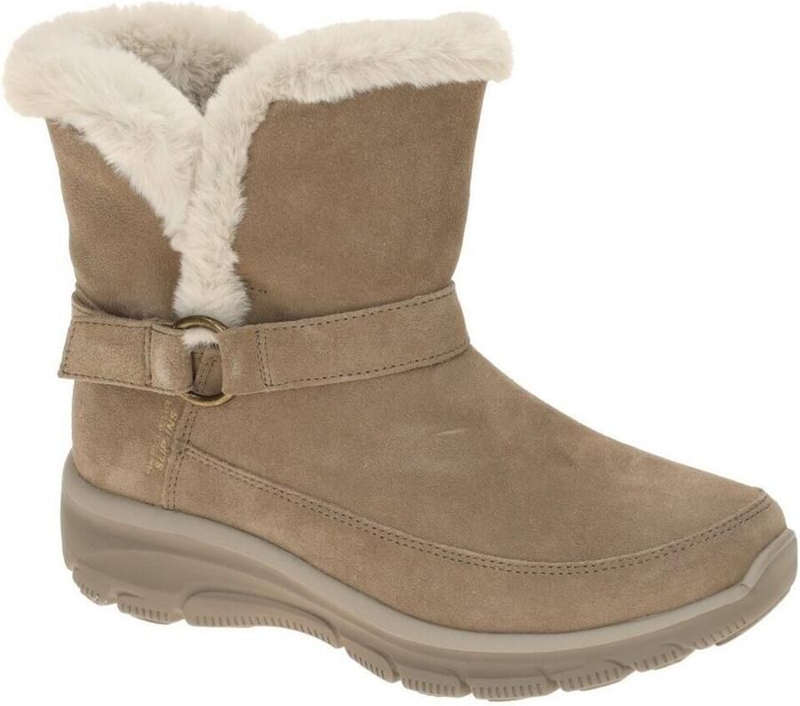 Skechers Leren instappers Relaxed Fit Easy Going Dreamers Luxe Vibes bruine leren instappers - Foto 3