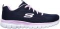 Skechers Graceful Get Connected dames sneakers blauw Extra comfort Memory Foam - Blauw