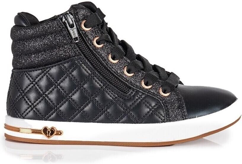 Skechers Quilted Squad sneakers zwart Imitatieleer 28 - Foto 4