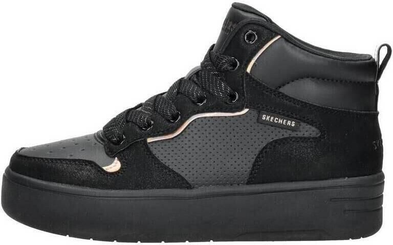 Skechers Court High sneakers zwart Meisjes Imitatieleer 34 - Foto 8