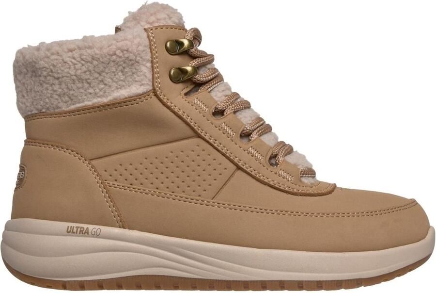Skechers On The Go Stellar Veterboots cognac Leer Dames