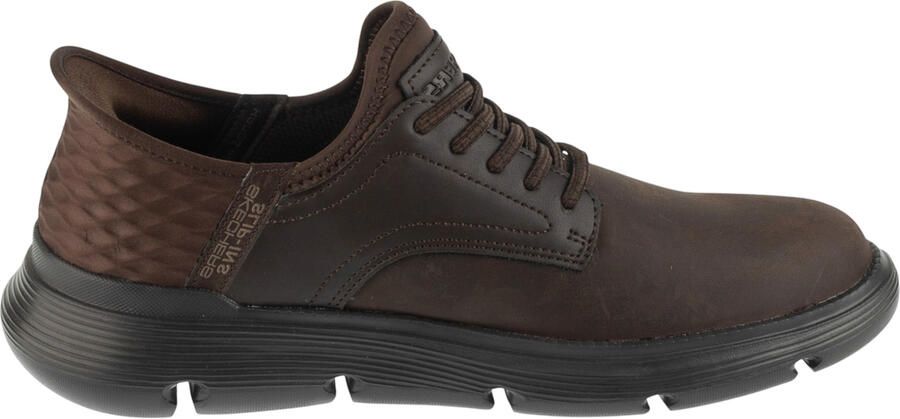 Skechers GARZA GERVIN herensneakers slip-ins 205046 CHOC donkerbruin
