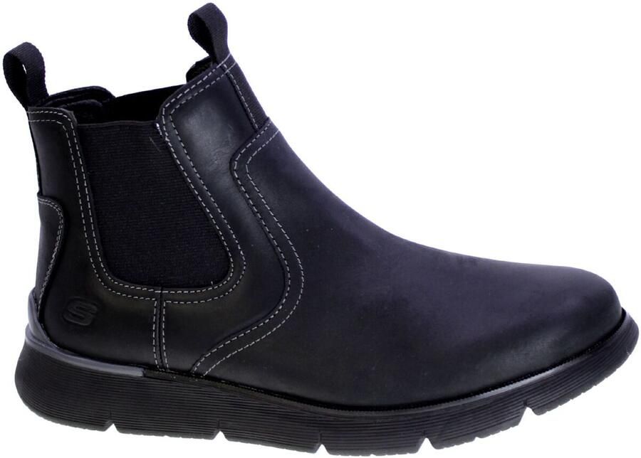 Skechers Klassieke Chelsea Boots Augustino Paulo Black Heren - Foto 3