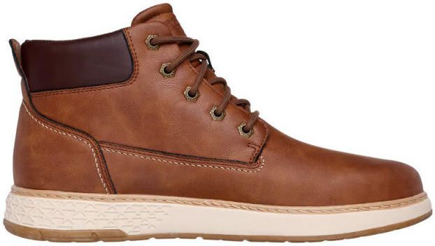 Skechers Relaxed Fit: Garlan Deno Veterschoenen Hoog cognac
