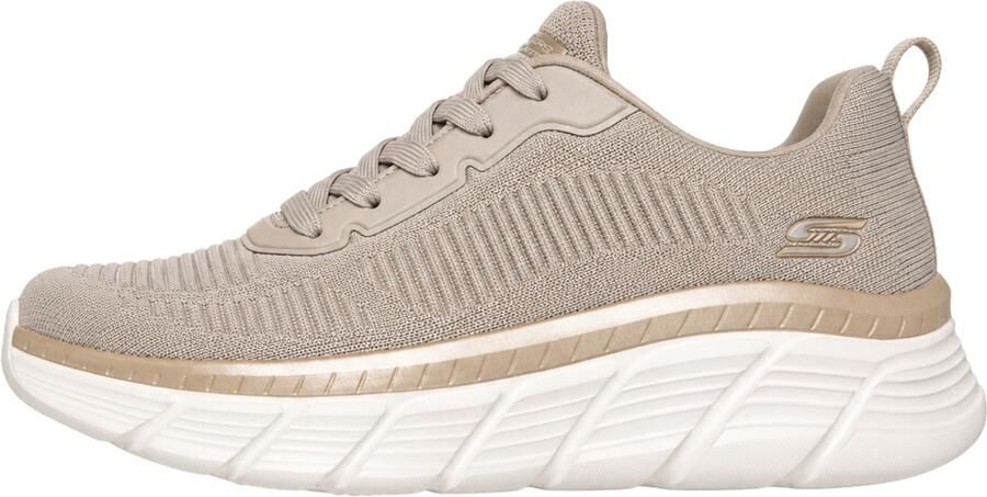 Skechers BOBS B FLEX HI FLYING HI Sneakers Platform Dames Taupe Gold - Foto 3