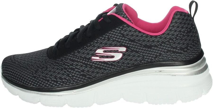Skechers Damessneakers voor sportief wandelen Flex Appeal zwart roze - Foto 2
