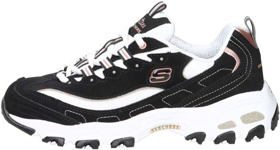 Skechers D'Lites Devoted Fan 13154-BKRG Vrouwen Zwart Sneakers Sportschoenen - Foto 4