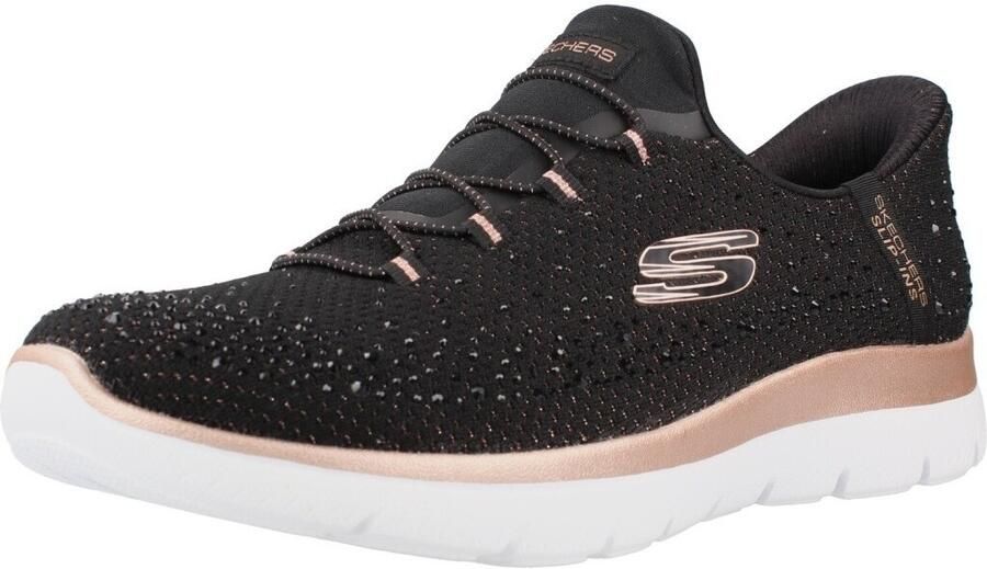 Skechers Slip-ins: Summits Brilliant Shine dames sneakers Zwart Extra comfort Memory Foam - Foto 6