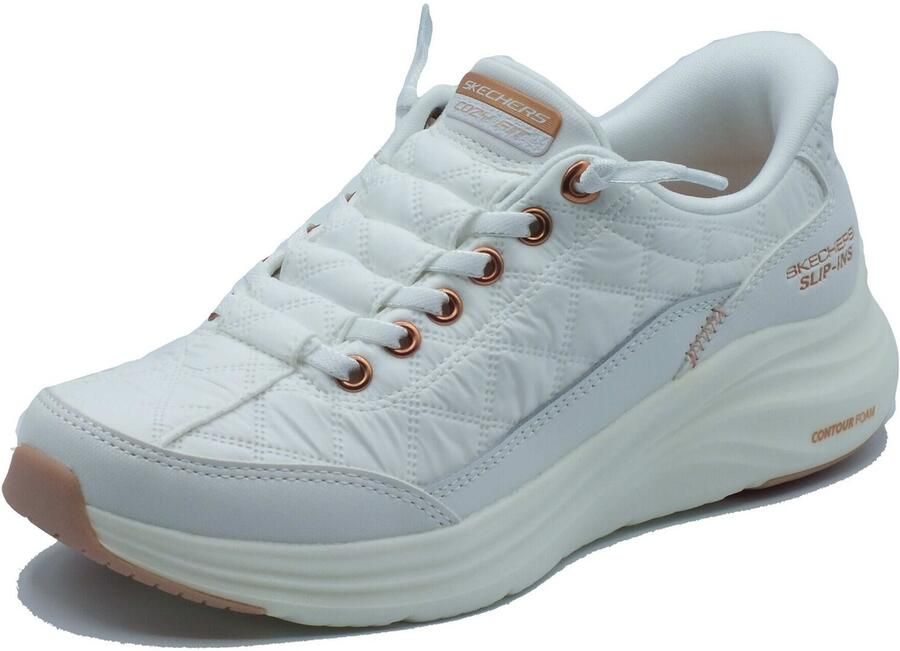 Skechers Slip-Ins Contour Foam Cozy Fit Sneakers Dames Wit - Foto 3