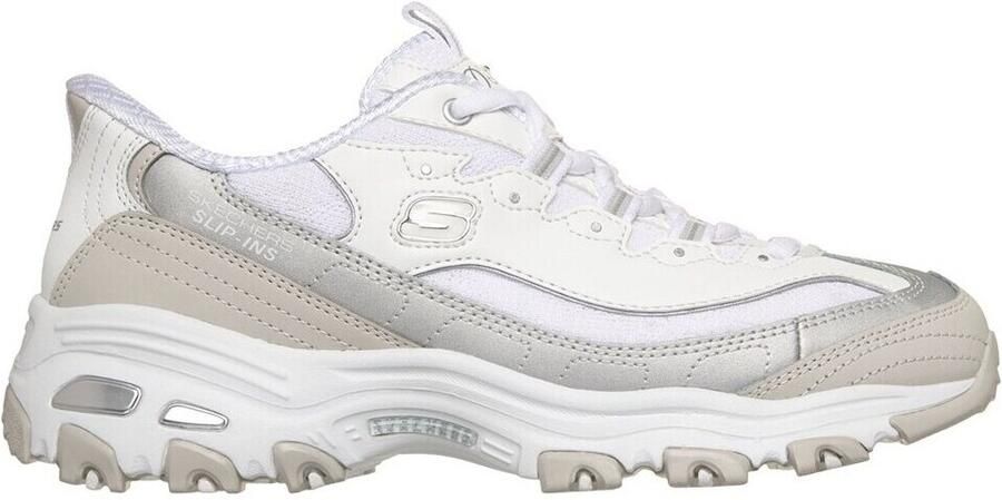 Skechers D LITES-SMOOTH NOSTALGIA Dames Instappers Wit - Foto 2