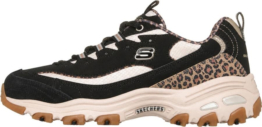 Skechers D'LITES-WILD CHARM Dames Veterschoenen Zwart Multi - Foto 14