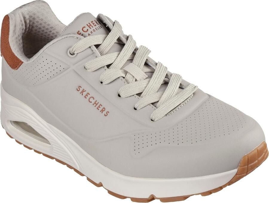 Skechers Uno Suited On Air Heren Sneakers Naturel - Foto 19