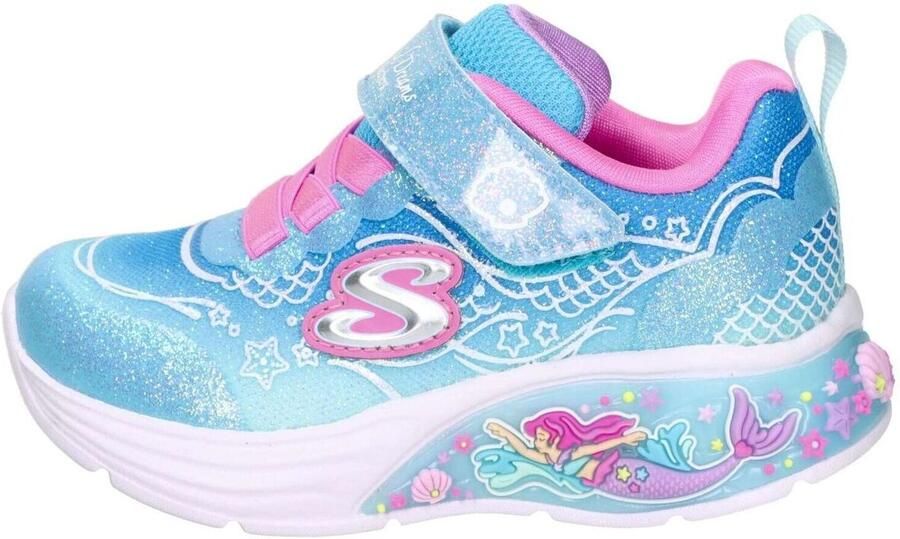 Skechers S.Lights My Dreams Lil Mermaid veterschoenen voor kinderen - Foto 9