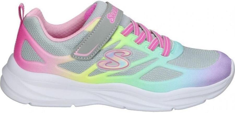 Skechers Power Jams Grijs Sneakers Klittenband