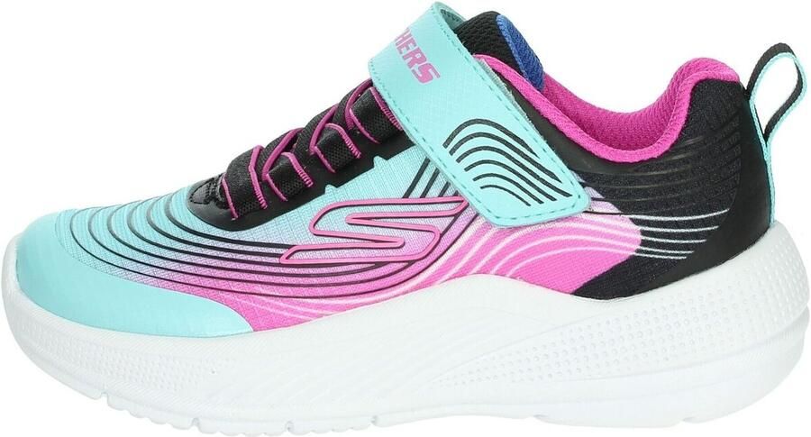 Skechers Microspec Advance Schoenen Blauw Roze 1 2 Meisje - Foto 4