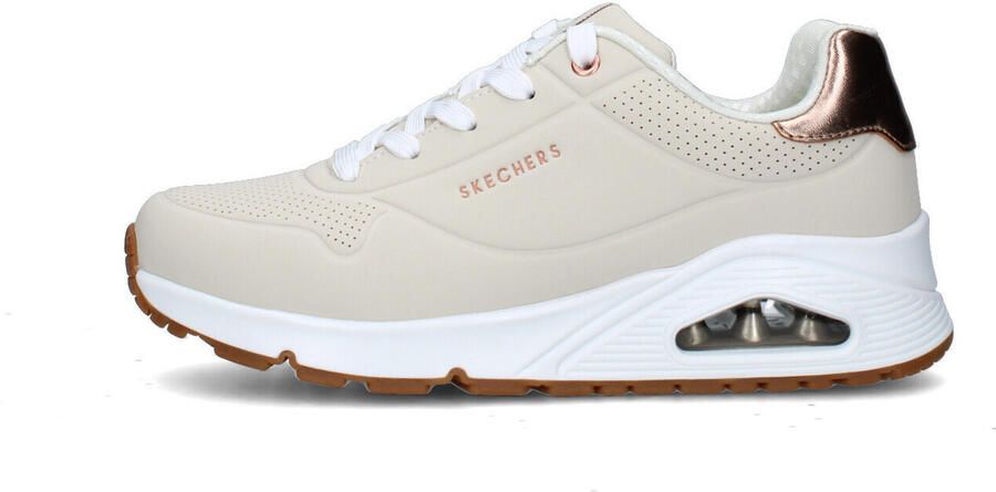 Skechers Uno Gen1 Shimmer Away Meisjes Sneakers Naturel - Foto 2